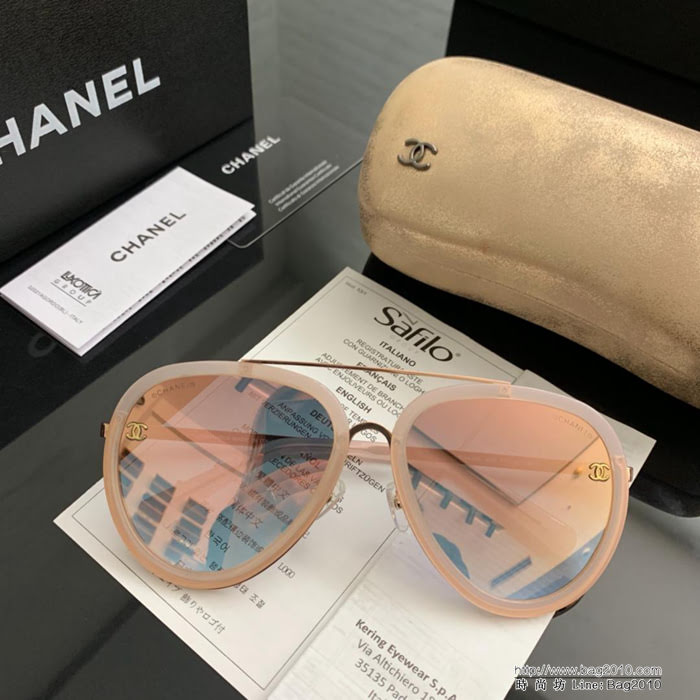 CHANEL香奈兒 19年開春新款 潮流爆款 時尚圓框太陽鏡 高品質 網紅潮款墨鏡  lly1592